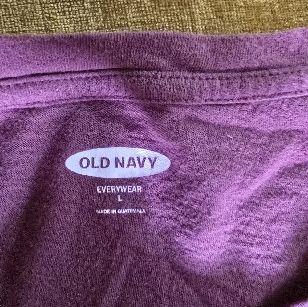 Old Navy Purple Embellished Short Sleeve Tee - Picture 2 of 4